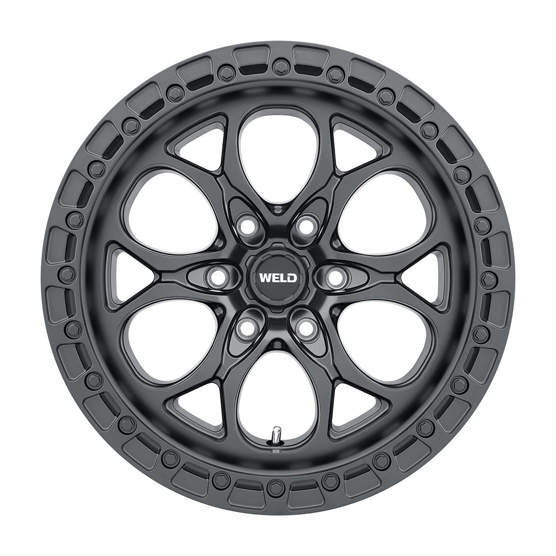 20x9 LedgeSix 6x135  ET00 BS5.00 Satin BLK / BLK Ring 87.1